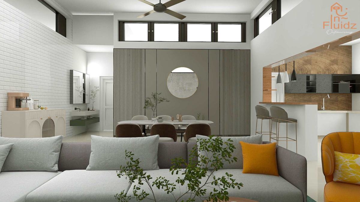 Open living & dining