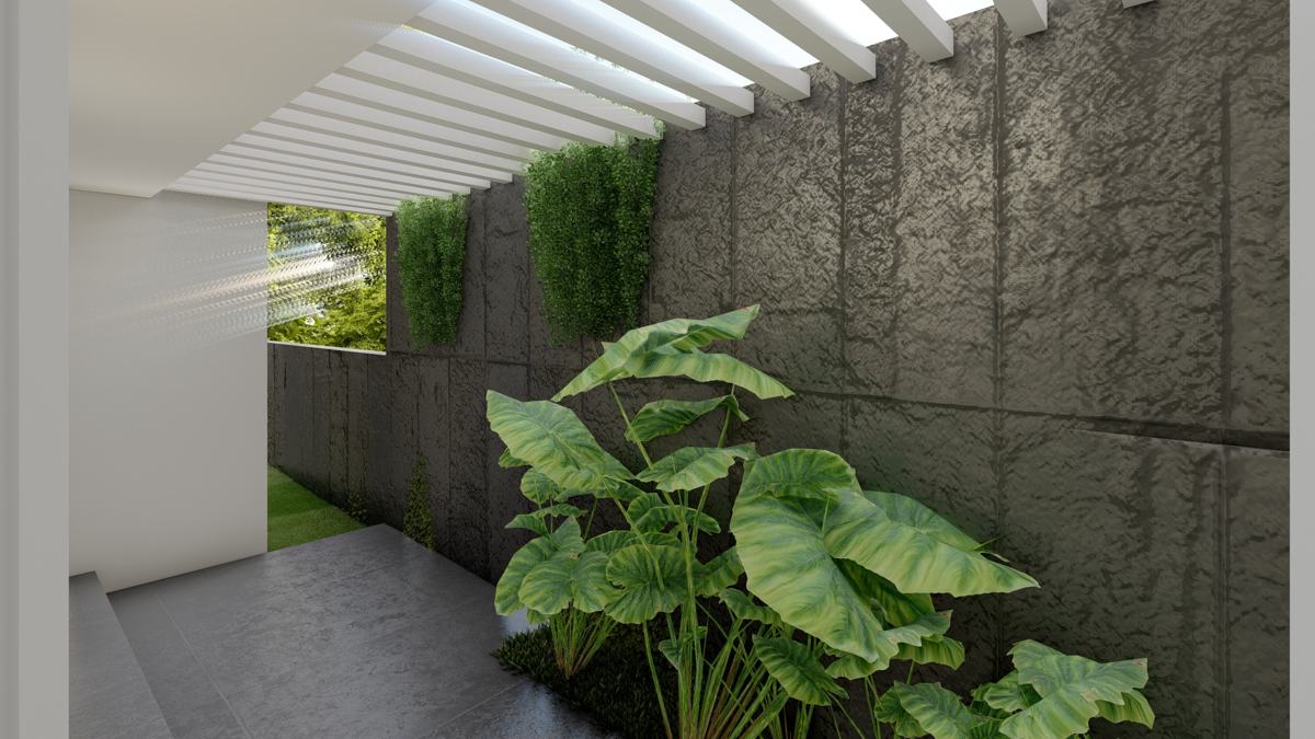 Courtyard garden