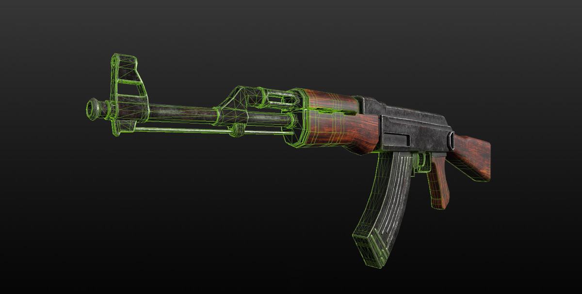 Rifle game asset