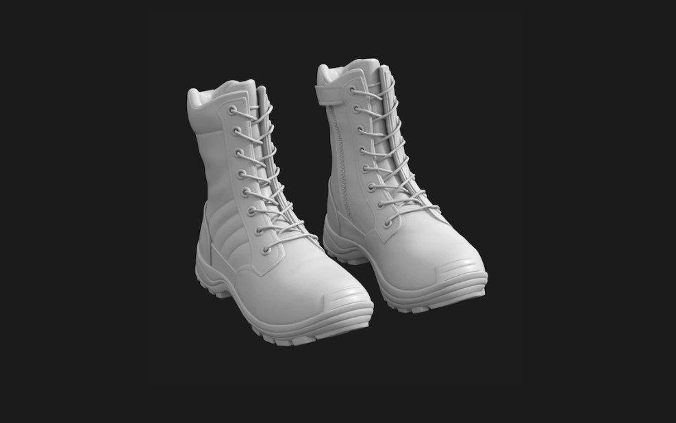 Leather boots